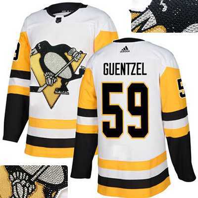 Penguins #59 Jake Guentzel White Glittery Edition Adidas Jersey,We sell and wholesale Penguins #59 Jake Guentzel White Glittery Edition Adidas Jersey on line form chian!